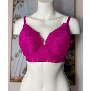 Victoria’s Secret Pink Lace Padded T-Shirt Push Up Full Coverage Bra 38C